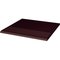 Ступень Paradyz Natural Brown рифленая гладкая прямая 30x30