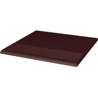 Ступень Paradyz Natural Brown рифленая прямая структурная 30x30
