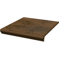 Ступенька с капиносом Paradyz Semir Beige прямая структурная 30x33