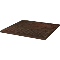 Сходинка Paradyz Semir Brown рифлена структурна пряма 30x30