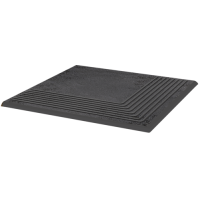 Ступень угловая Paradyz Semir Grafit рифленая структурная 30x30