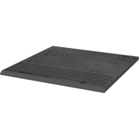 Ступень Paradyz Semir Grafit рифленая прямая структурная 30x30