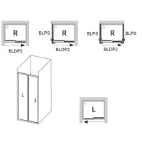 Душові двері Ravak Blix BLDP2-100 полір.алюм./grape (0PVA0C00ZG)