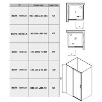Душова кабіна Ravak Matrix MSDPS-110/80 R полір.алюм./transparent (0WPD4C00Z1)