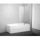 Штора для ванни Ravak 10CVS2-100 R білий/Transparent (7QRA0103Z1)
