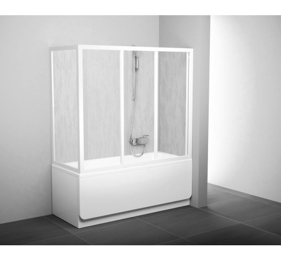Нерухома стінка для ванни Ravak APSV-70 білий/Rain (9501010241)