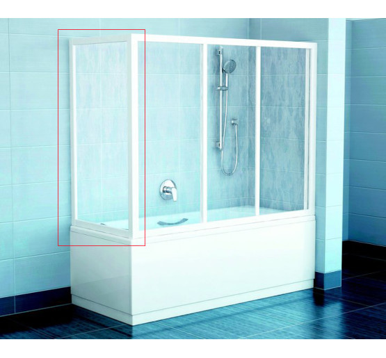 Нерухома стінка для ванни Ravak APSV-75 білий/Grape (95030102ZG)