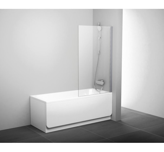 Штора для ванны Ravak PVS1-80 белый/Transparent (79840100Z1)