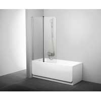 Штора для ванни Ravak CVS2-100 L білий/Transparent (7QLA0100Z1)