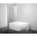 Штора для ванни Ravak CVSK1 ROSA 140/150 L сатин/Transparent (7QLM0U00Y1)