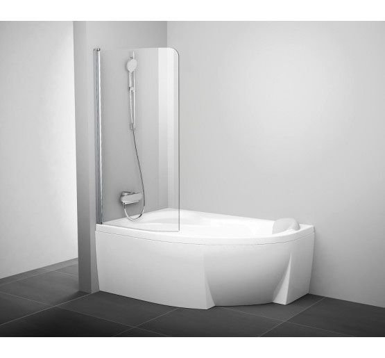 Штора для ванни Ravak CVSK1 ROSA 160/170 L сатин/Transparent (7QLS0U00Y1)