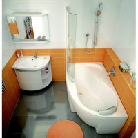 Штора для ванни Ravak CVSK1 ROSA 160/170 L полір. алюм./Transparent (7QLS0C00Y1)