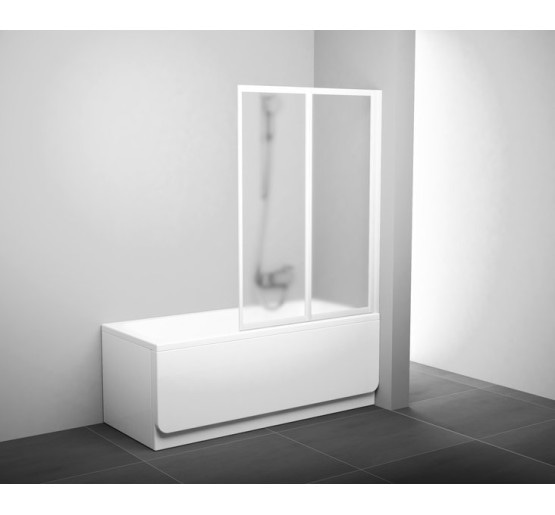 Штора для ванни Ravak VS2 105 білий/Transparent (796M0100Z1)