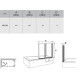 Штора для ванни Ravak VS2 105 сатин/Transparent (796M0U00Z1)