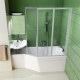 Штора для ванны Ravak VS3 130 сатин/Transparent (795V0U00Z1)