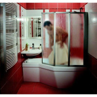 Штора для ванни Ravak VS3 130 білий/Transparent (795V0100Z1)