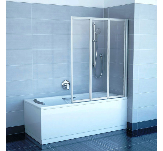 Штора для ванни Ravak VS3 130 білий/Rain (795V010041)