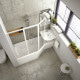 Штора для ванни Ravak VS3 100 білий/Rain (795P010041)