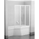 Штора для ванни Ravak VS3 130 білий/Rain (795V010041)