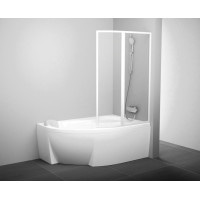 Штора для ванни Ravak VSK2 Rosa II R 170 білий/Transparent (76PB0100Z1)