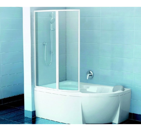 Штора для ванни Ravak VSK2 Rosa L 140 білий/Transparent (76L70100Z1)