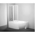 Штора для ванни Ravak VSK2 Rosa L 150 білий/Transparent (76L80100Z1)