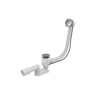 Сифон для ванни Ravak з переливом хром 800 + сток, керований тросиком (X01318)