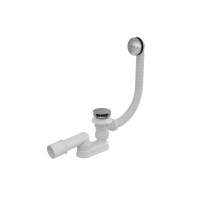 Сифон для ванни Ravak з переливом хром 800 + сток, керований механізмом Click Clack (X01472)