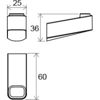 Одинарный крючок для полотенца Ravak 10° (X07P353)