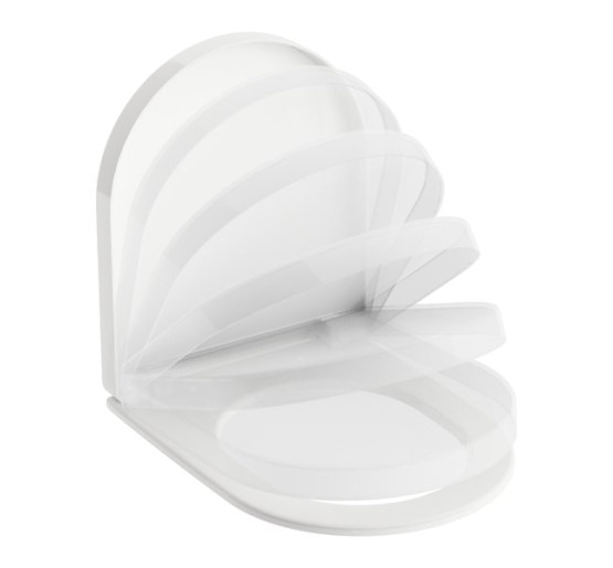 Сидіння з кришкою softclose Ravak Uni Chrome 02A white (X01549)