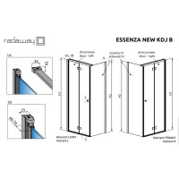 Боковая стенка Radaway Essenza New KDJ B S1 110 (384053-01-01)