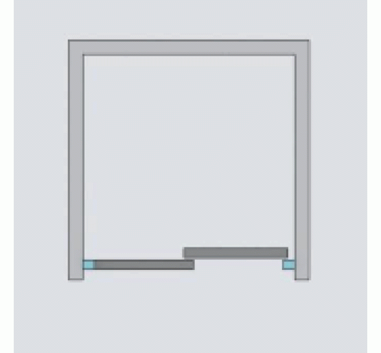 Душевая дверь Radaway Idea DWJ 100 правые прозрачное стекло (387014-01-01R)