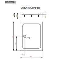 Душевой поддон Radaway Laros D Compact 120x90 (SLD91217-01)