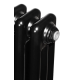 Горизонтальный дизайнерский радиатор отопления ARTTIDESIGN Bari II G 13/600/605 черный матовый