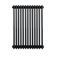 Горизонтальний дизайнерський радіатор Artti 12  13/600 чорний матовий 