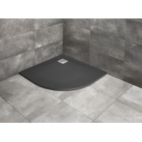 Душевой поддон из мраморного конгломерата Radaway Kyntos A anthracite 90x90 (HKA9090-64)