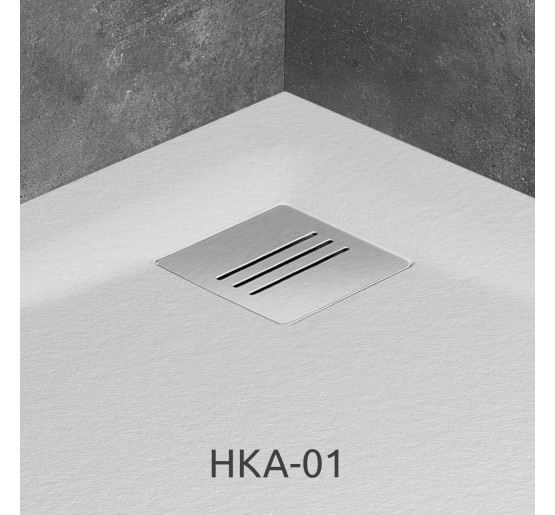 Душовий піддон з конгломерату мармурового Radaway Kyntos C white 80x80 (HKC8080-04)