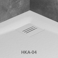 Душовий піддон з конгломерату мармурового Radaway Kyntos C white 80x80 (HKC8080-04)
