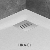 Душевой поддон из мраморного конгломерата Radaway Kyntos F white 900x800 (HKF9080-04)