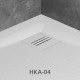 Душовий піддон з конгломерату мармурового Radaway Kyntos F white 900x800 (HKF9080-04)