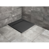 Душовий піддон з конгломерату мармурового Radaway Teos C anthracite 100x100 (HTC100100-64)
