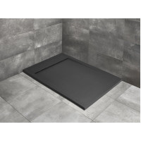 Душовий піддон з конгломерату мармурового Radaway Teos F anthracite 140x100 (HTF140100-64)