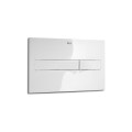 Кнопка Roca PL2 In Wall Dual 3/6L. Pro хром для інсталяції, біла (A890096000)