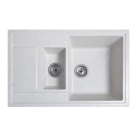 Кухонна мийка Romzha Jorum 78D Biela (101)