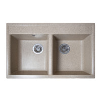 Кухонна мийка Romzha Valuri 78-2D Piesok (301)