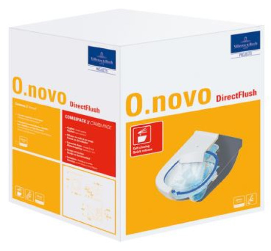 Унітаз підвісний Villeroy & Boch O.NOVO Direct Flush з кришкою soft-close (5660HR01)