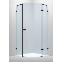 Душевая кабина Volle De la Noche 90x90 с прозрачным стеклом правая (10-40-192Rblack)