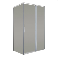 Душевая кабина Volle LEON 120x90 с прозрачным стеклом профиль хром (10-22-244glass)