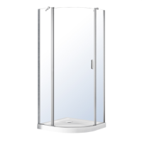 Комплект душова кабіна + піддон  Volle ORLANDO 90x90 з прозорим склом (10-22-504) 