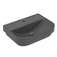 Умывальник VOLLE SOLO с отверстием на смеситель 55x40x17 антрацит матовый (13-55-113Grey)